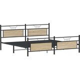  okvir kreveta bez madraca boja hrasta sonome 200x200 cm | shoptok.hr