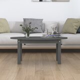  Stolić za kavu sivi 80 x 40 x 35 cm od masivne borovine | Eponuda.com