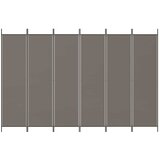  pregrada s 6 panela antracit 300x200 cm od tkanine | shoptok.hr