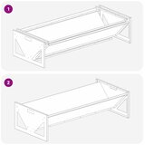 Hranilica za stoku Maslinasto zelena 108 x 50 x 28 cm | Eponuda.com