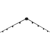 QAZQA Modern railsysteem met 8 spots zwart 1-fase - Magnetic Zagaye | Shoptok.si