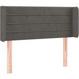  Posteljno vzglavje temno sivo 83x16x78/88 cm žamet, (20738896) | Shoptok.si