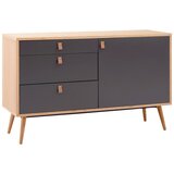 Bessagi Home retro komoda lena, hrast, siva | Shoptok.si