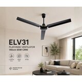  plafonski metalni ventilator ELV31 140cm 65W crni | Eponuda.com