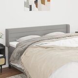  Uzglavlje s ušima svjetlosivo 163x16x78/88 cm od tkanine | shoptok.hr