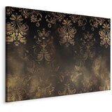  Slika - Baroque Ornaments in Patinated Gold and Browns: Retro Motif 90x60 Na talijanskom platnu | shoptok.hr