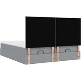  Okvir kreveta s madracima svijetlosivi 180x200cm tkanine | shoptok.hr