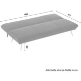 Bessagi Home zofa s posteljno funkcijo ben, temno siva | Shoptok.si