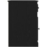  Stol s pohranom Crni hrast 50x115x75 cm Obrađeno drvo | shoptok.hr