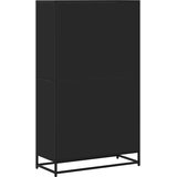 vidaXL Knjižna omara črna 80,5x35x139 cm inženirski les | Shoptok.si