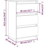  Noćni ormarići hrast 2 kom boja hrasta 40 x 35 x 62 5 cm drveni | shoptok.hr