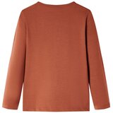  Dječja majica s dugim rukavima boja konjaka 140 | shoptok.hr