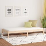 vidaXL Dnevna postelja 90x190 cm 3FT trdna borovina Cene