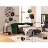 Ropez Zelena žametna raztegljiva sedežna garnitura 203 cm York Blik – | Shoptok.si