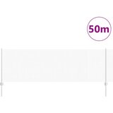 vidaXL Varjena žična ograja z 22 U stebrički Srebrna 0.8x50 m Jeklo | Shoptok.si