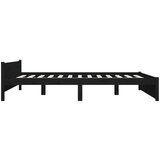  Za krevet od masivnog drva crni 140 x 190 cm | shoptok.hr
