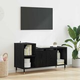vidaXL TV omarica Črna Orehovina 100 x 35 x 55 cm Konstruiran les | Shoptok.si