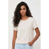 Guess Pamučna majica boja: bež | shoptok.hr
