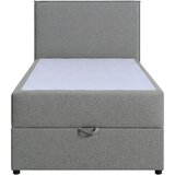 MID.YOU POSTELJA Z VZMETNICO 100 cm x 200 cm , tekstil, leseni material siva | Shoptok.si