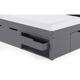 MID.YOU POSTELJA S PREDALOM 90 cm x 200 cm , antracit | Shoptok.si