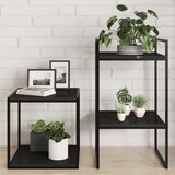 Police za knjige 8 kom visoki sjaj crne 40 x 40 x 1,5 cm drvene | shoptok.hr