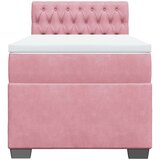 Box spring krevet s madracem ružičasti 80 x 200 cm baršunasti | shoptok.hr