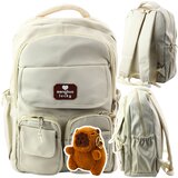  ruksak s motivom kapibare 25L 42cm - bež | Shoptok.si