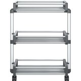 Kolica za pohranu 59 x 20 x 75 cm aluminijska | shoptok.hr