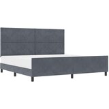  Temno siva postelja z oblazninjenjem 200x200 cm, (22049112) | Shoptok.si