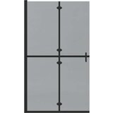  Zid za walk-in tuš Ostalo Crna i tamnoprozirna 110 x 190 cm | shoptok.hr