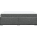  Krevet box spring s madracem tamnosivi 120 x 190 cm tkanina Slike