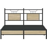  Posteljni okvir brez vzmetnice hrast 150x200 cm inženirski les, (21829132) | Shoptok.si