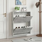  Ormar za cipele na zidu HOORN 71 x 17 x 86 cm Konstruirano drvo - Betonska siva | shoptok.hr