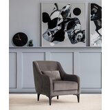 Atelier Del Sofa astana - anthracite anthracite wing chair | Eponuda.ba