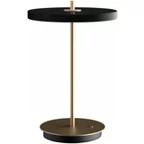 UMAGE Crna LED stolna lampa s mogućnosti zatamnjivanja s metalnim sjenilom (visina 31 cm) Asteria Move –