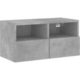  5-dijelni zidni TV elementi svjetlima boja betona drveni | shoptok.hr