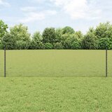  Zatvorena žičana ograda s postovima 50 x 0,6 m Siva Mreža | shoptok.hr