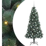  Umjetno božićno drvce s balovima, unaprijed osvijetljeno 180 cm | shoptok.hr