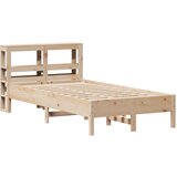 vidaXL Posteljni okvir z vzglavjem 100x200 cm trdna borovina, (21311137) Cene