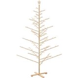 vidaXL Drveno božićno drvce Prirodna 210 cm Masivna borovina | shoptok.hr