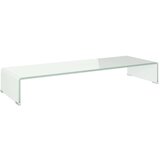 vidaXL Stalak za TV/Monitor Stakleni Bijeli 90x30x13 cm | shoptok.hr