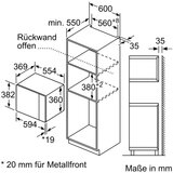 Neff N50 HLAWD53K0 Vgradni mikrovalovni aparat 59 x 38 cm, crna | Shoptok.si