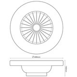  LED plafonsko svetlo sa ventilatorom OPAL LED/48W/230V + daljinski upravljač | Eponuda.com