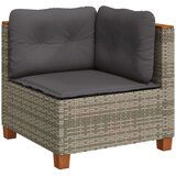  6-dijelni set vrtnih sofa od poliratana s jastucima sivi | shoptok.hr