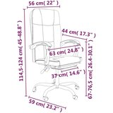  Uredski naslonjač od umjetne kože krem | shoptok.hr