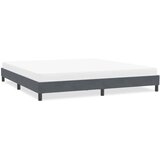 vidaXL posteljni okvir brez vzmetnice temno siva 200x220 cm žamet | Shoptok.si