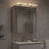  Kopalniška ogledalna omara z LED lučmi Bela 60 x 14,5 x 70 cm, (5000233132) | Shoptok.si