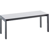 eurokraft pro Klop za preoblačenje z jeklenim ogrodjem, DxVxG 1000 x 415 x 400 mm, sedežna površina svetlo siva | Shoptok.si