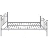 Za krevet sivi metalni 140 x 200 cm | shoptok.hr