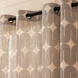 Douceur d intérieur Črna/bež zavesa 140x280 cm Ondine – | Shoptok.si